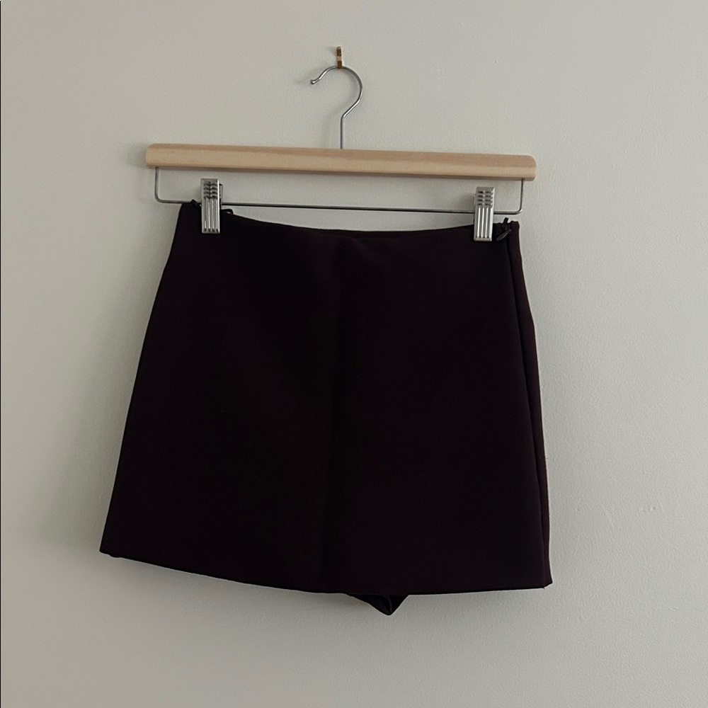 Burgundy Zara Skort